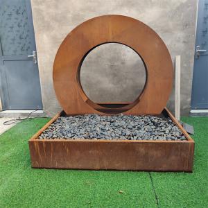 Wholesale Customizable Garden Cascade Corten Steel Water Fountain Corrosion Proof from china suppliers
