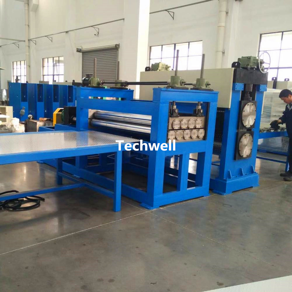 Wholesale 4mm Stainless Steel Checkered Plate Embossing Machine With Leveling Device from china suppliers