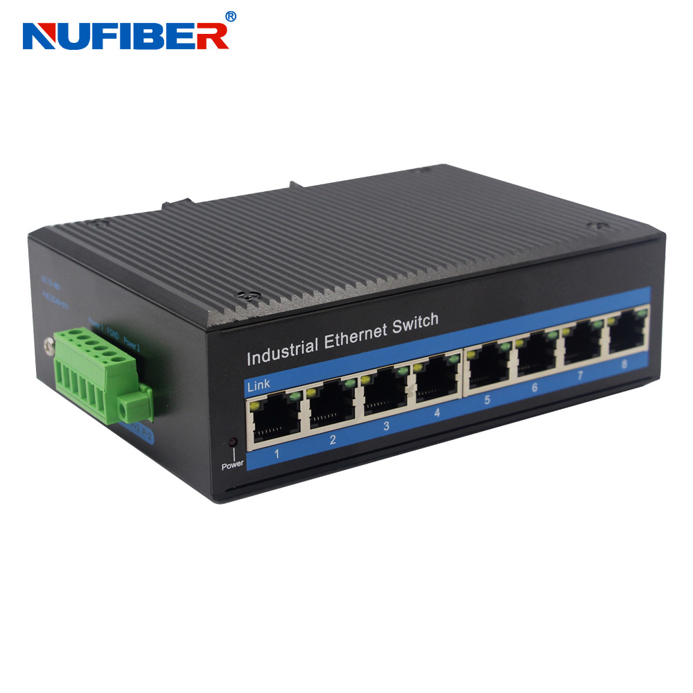 Wholesale 8 Port 100m Unmanaged Industrial POE Switch Ethernet UTP 1000Mbps from china suppliers