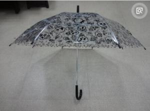 Wholesale Extra Large Auto Open Bubble Umbrella Black Hook Handle Black Tips 95cm Open Dia from china suppliers