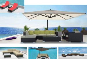 Wholesale outdoor garden wicker beach sofa-9419 from china suppliers