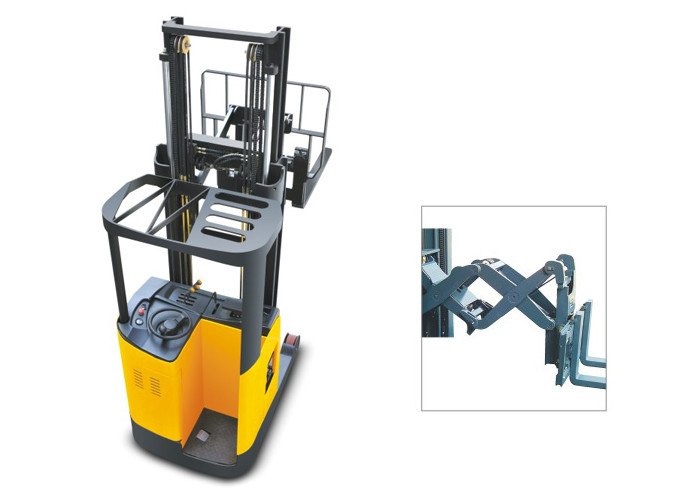 Wholesale Double Scissors Narrow Aisle Reach Forklift , 1 Ton Electric Forklift 24V 560AH from china suppliers