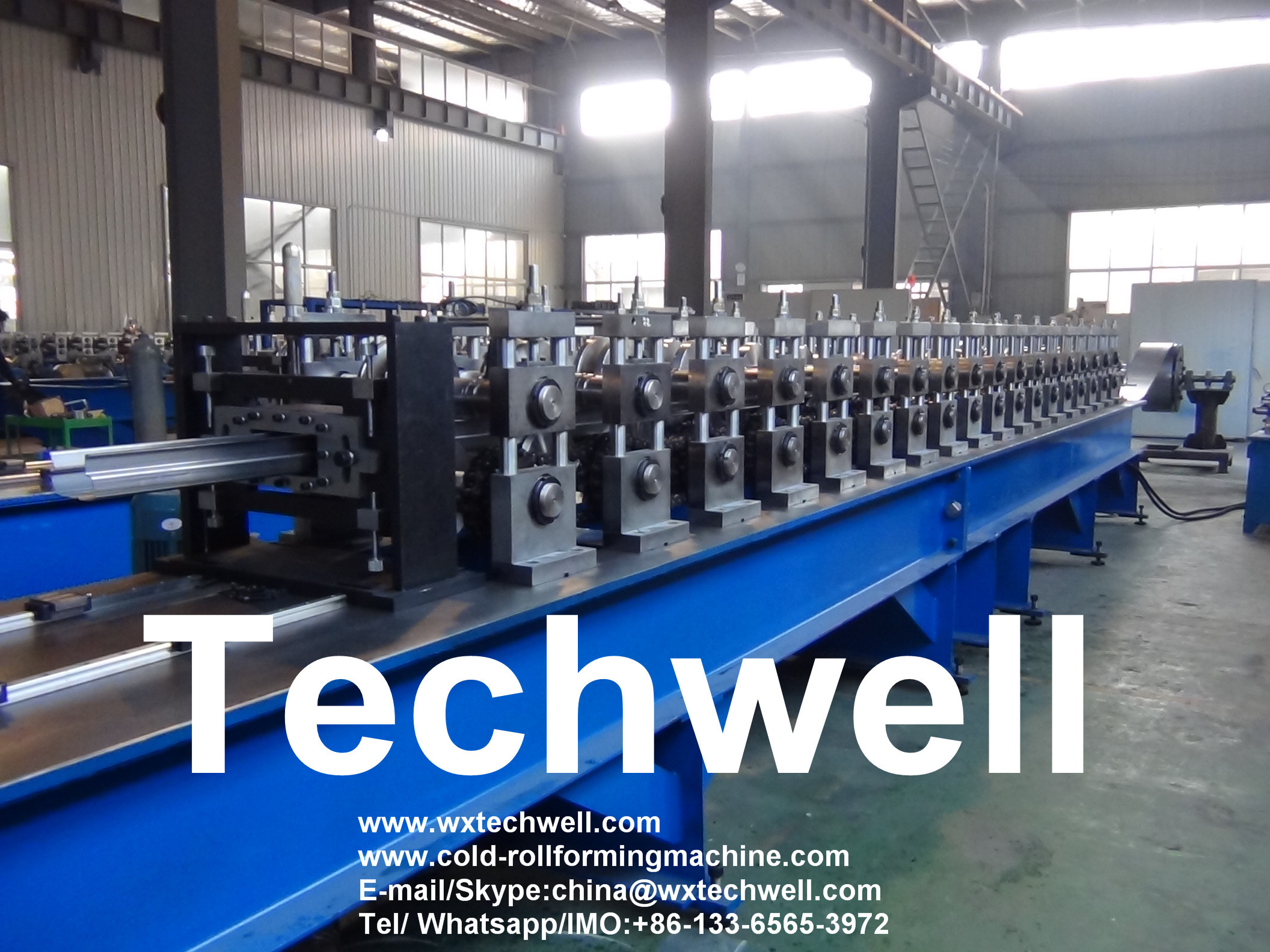 Wholesale Hydraulic Cutting 70mm Shaft Rack Roll Forming Machine Touch Screen Control from china suppliers