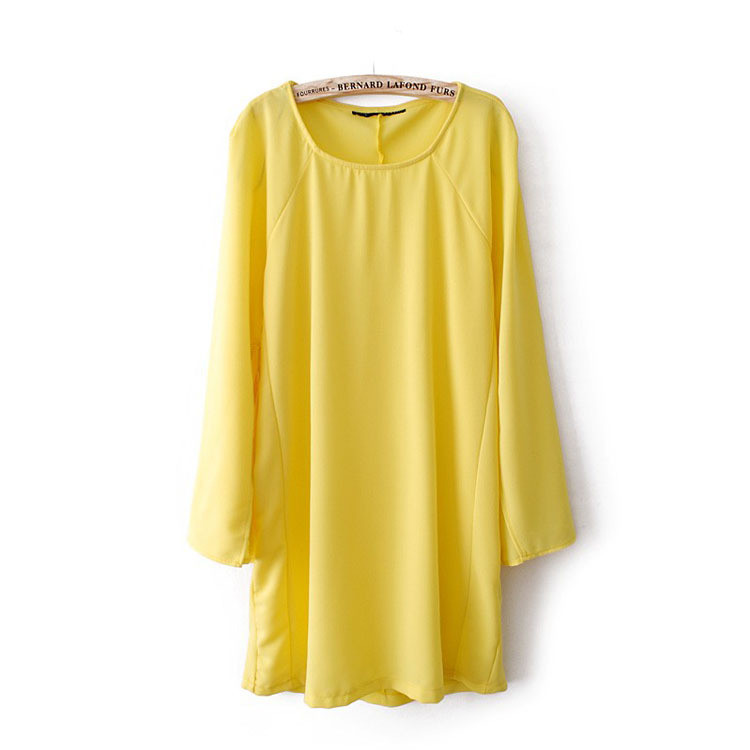 Wholesale Women's Yellow Shift Dress from china suppliers