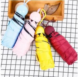 Wholesale Ladies Mini Lightweight Folding Umbrella , Compact Pocket Umbrella Aluminum Frame from china suppliers