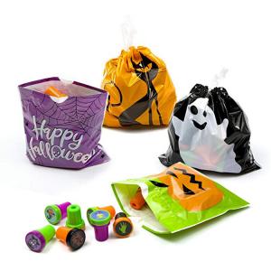 Wholesale Kids Drawstring Produce Bags , LDPE 6*6inches Halloween Goody Bag from china suppliers