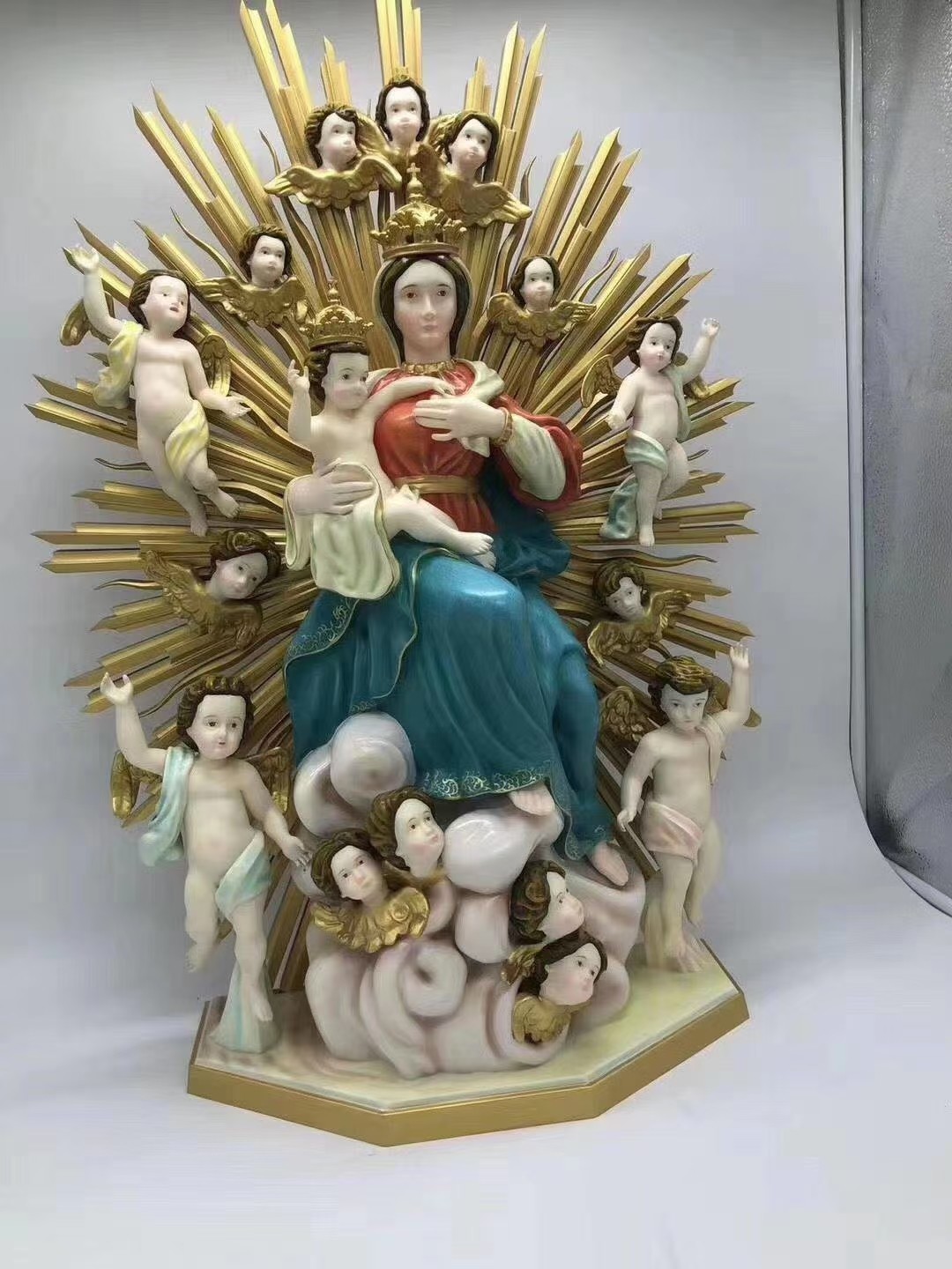 Wholesale Virgin Mary Statue 1200dpi Stereolithography 3D Printing Custom Hand Painting from china suppliers