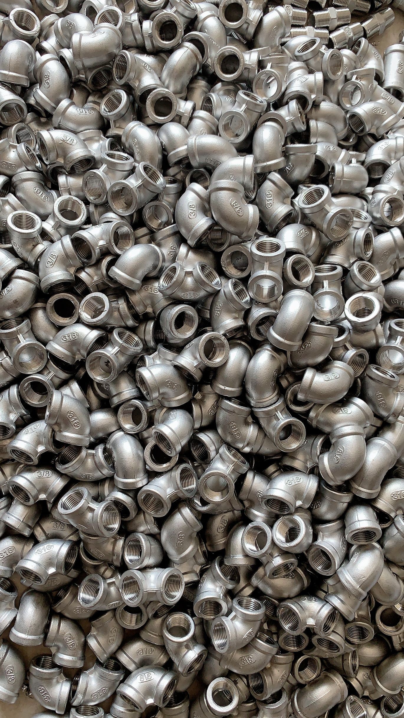 Wholesale 304 316 Stainless Steel Pipe Fittings , Sanitary Stainless Steel Tubing Elbows from china suppliers
