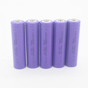 Wholesale 3.7V 1800mAh 6.66Wh 18650 Rechargeable Li Ion Battery from china suppliers