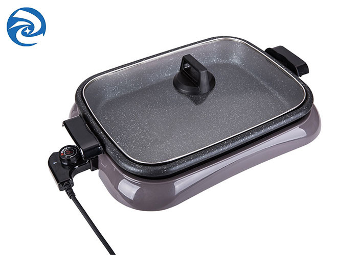 Quality 1600W Electric Grills Griddles Skillets Anti Scalding Edging for sale