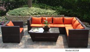 Wholesale outdoor sofa furniture rattan modular sofa --9035 from china suppliers