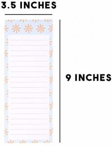 Wholesale 3.5 X 9 Inches Personalized Stationery Notepad , Magnetic Notepads For Fridge from china suppliers