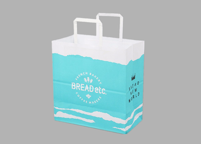 Wholesale Custom Coated Paper Shopping Bags , Luxury Foldable Paper Bag With Handle from china suppliers