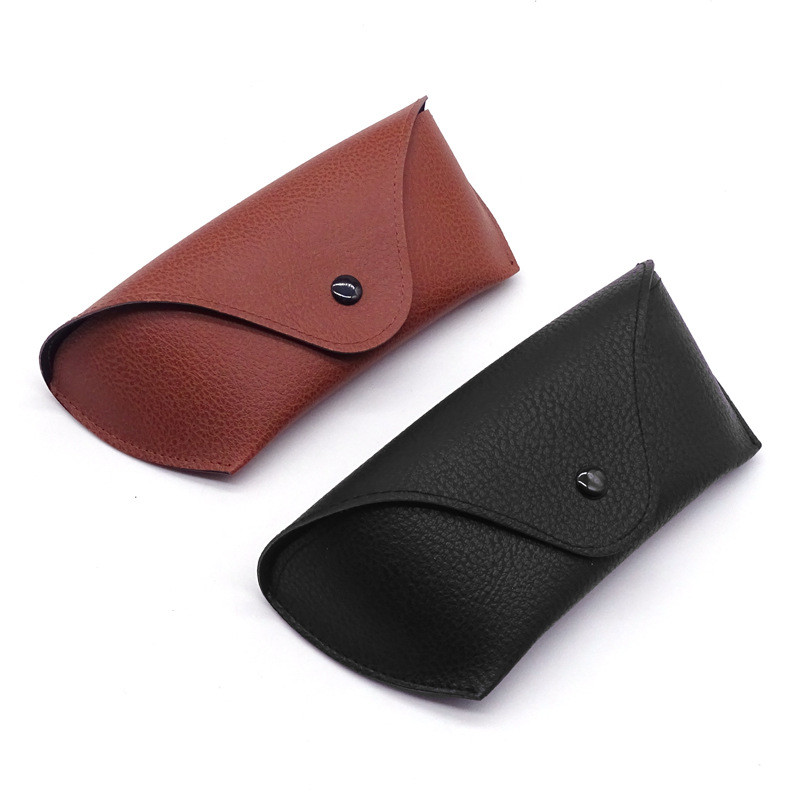 Portable PU Leather Sunglasses Carrying Case Eyeglasses Case Pouch Protective