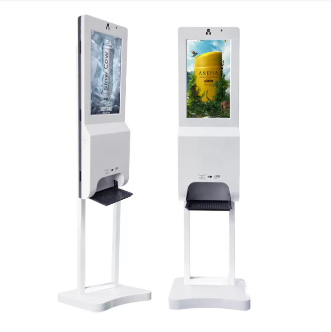 Wholesale 21.5 Inch Self Service Information Kiosk 16:9 Infrared Fever Detector 250 CD/M2 from china suppliers