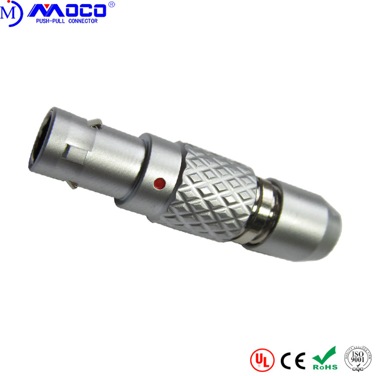 Wholesale Small 0B 7 Pin Round Connector , FGG Male Self Locking Lemo Type Connector from china suppliers