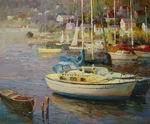 China Boat Oil Painting Wholesale on sale