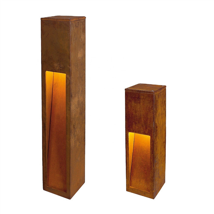 Wholesale Rustic Red Corten Lighting Bollards IP65 IP66 Wear Resistance from china suppliers
