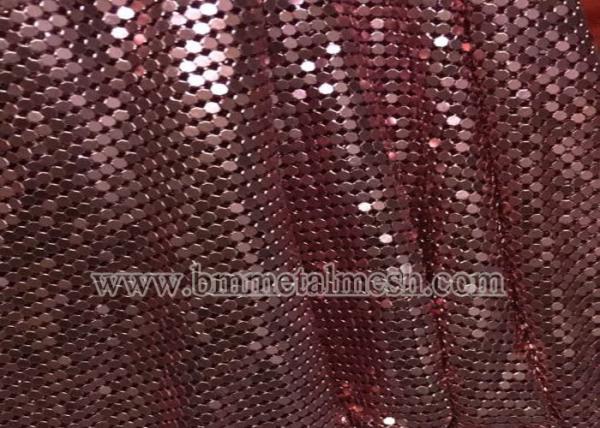 Quality Colorful 3mm Sequin Aluminum Garment Silver Metallic Mesh Fabric For Bag for sale
