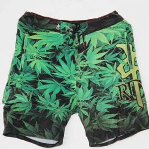 Wholesale Cool Fancy Mens Green Board Shorts Any Printing Can Be Customized Quick Dry from china suppliers
