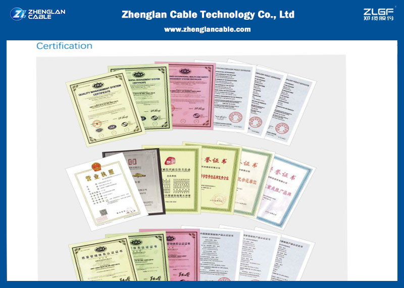 Zhenglan Cable Technology Co., Ltd Certifications