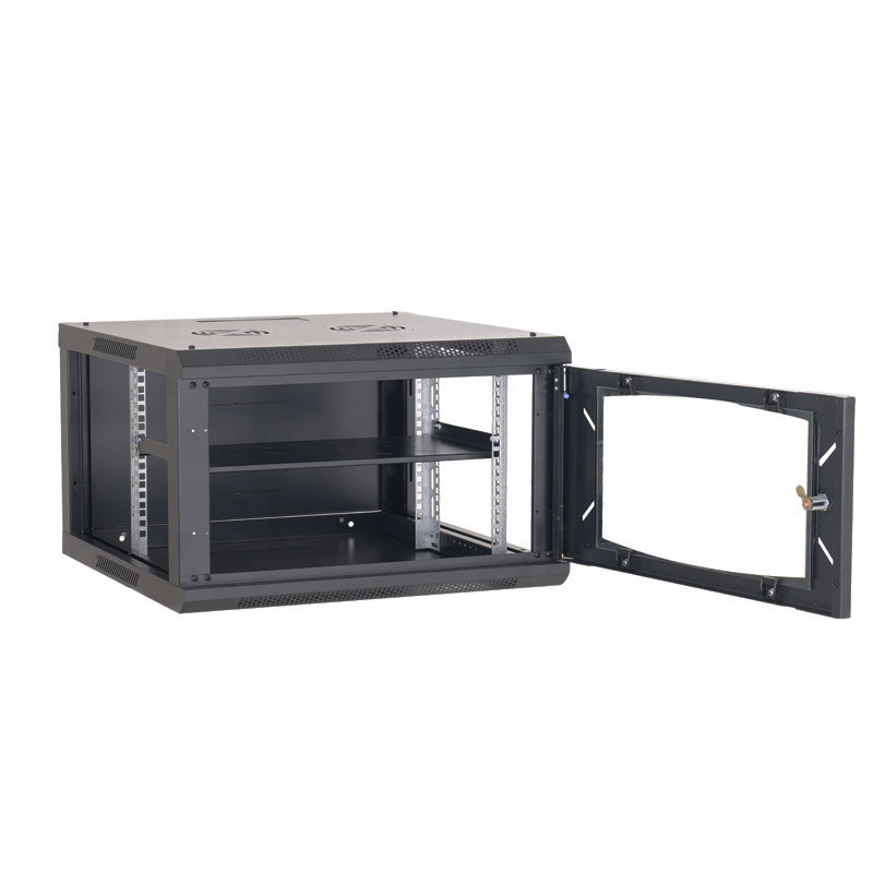 Wholesale Front Glass Door Rear Steel Door Network Server Cabinet , Data Cabinet Wall Mounted from china suppliers
