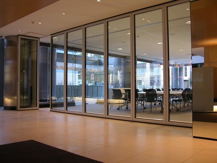 Wholesale Tempered and Stable Glass Sliding Partition Wall 65 mm Thickness from china suppliers