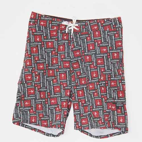 Wholesale Anti - UV Patterned Board Shorts , Polyester Spandex Boardshorts For Hitting The Beach from china suppliers