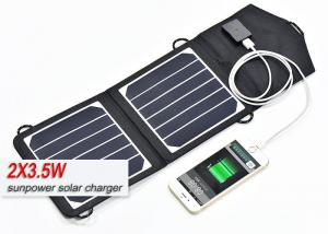 Wholesale 2 X 3.5 W Portable Solar Panel Usb Charger , 12 Volt Solar Panels For Camping  from china suppliers