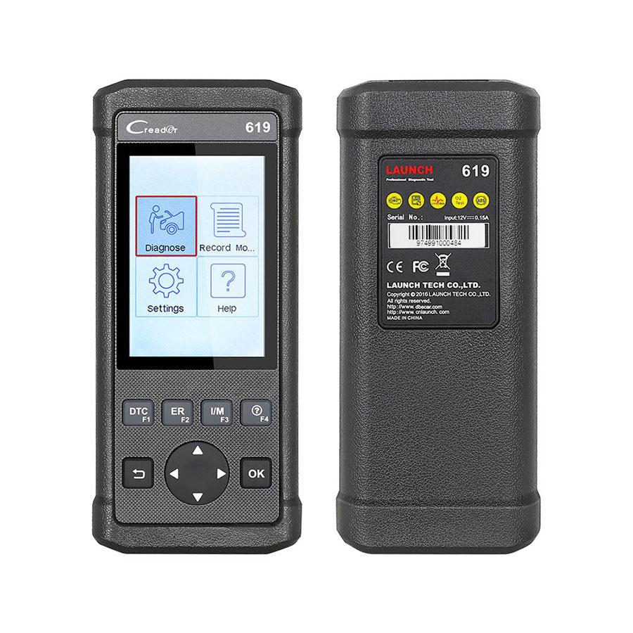 Wholesale Launch Creader 619 Code Reader Full OBD2 / EOBD Functions Support Data Record and Replay from china suppliers