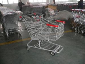 Wholesale Singel Basket Supermarket Shopping Cart With Low Rack Welded from china suppliers