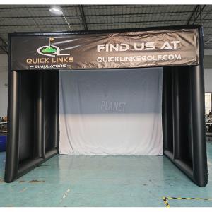 Wholesale Commercial Airtight Golf Blow Up Tent PVC Golf Simulator Tent Outdoor Golf Practice Tent from china suppliers