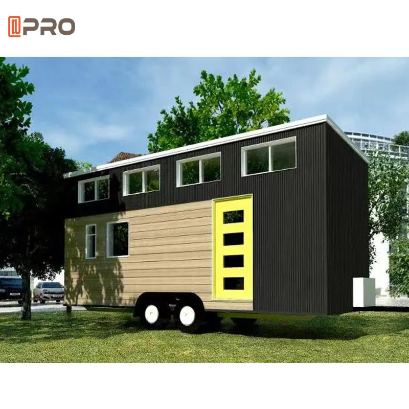 Wholesale Modern Design House On Wheels Prefab Container Office Light Steel Structure Tiny House from china suppliers
