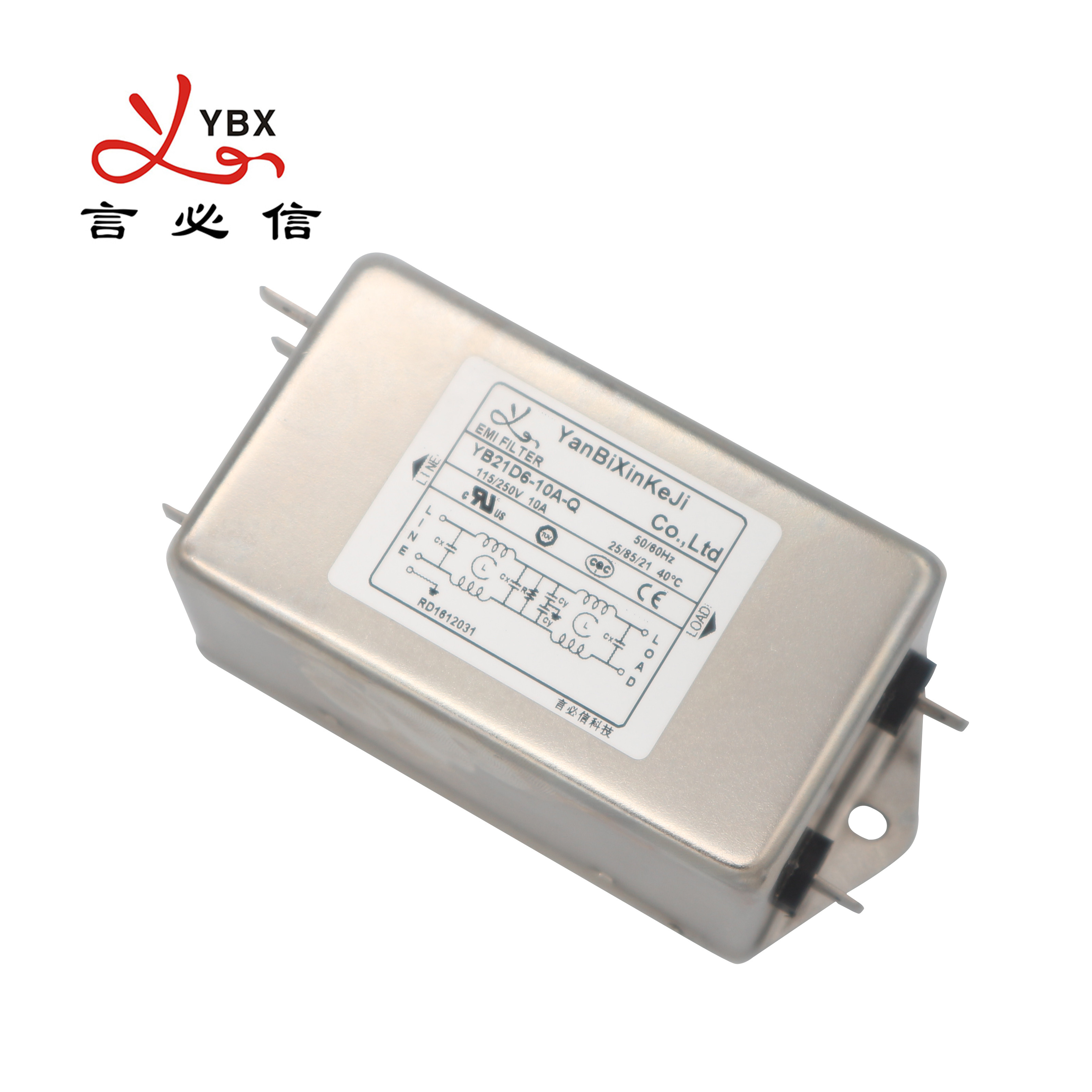Wholesale High Attenuation 20A 30A Single Phase RFI Filter EMI EMC Mains Filter from china suppliers