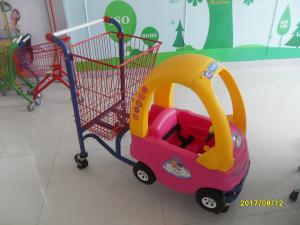 Wholesale 95L Children / Kids Shopping Carts With Rear Basket And 4 Swivel Flat Caster SGS CE from china suppliers