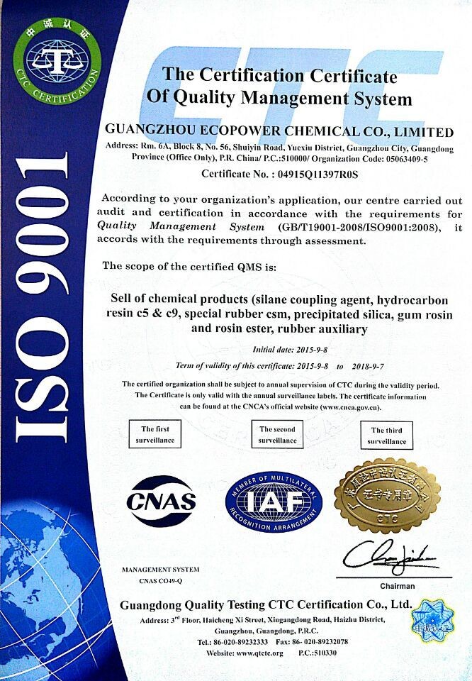 Ecopower(Guangzhou) New material Co.,limited Certifications