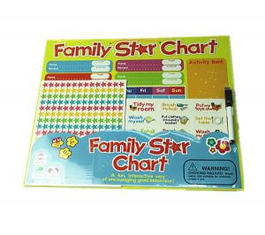 Wholesale Cute Magnetic Reward Chart , Child Chore Reward Chart Full Color Printing from china suppliers