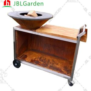 Wholesale Weather Proof Garden Metal Barbecue Grill Fire Pit BBQ Charcoal Grill Antirust from china suppliers