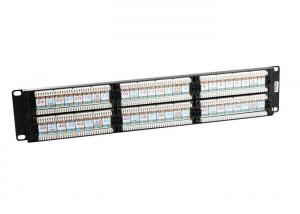 Wholesale 19 " 2U Network Rack Mount Patch Panel , IDC 110 Type 48 Port Cat6 Patch Panel from china suppliers