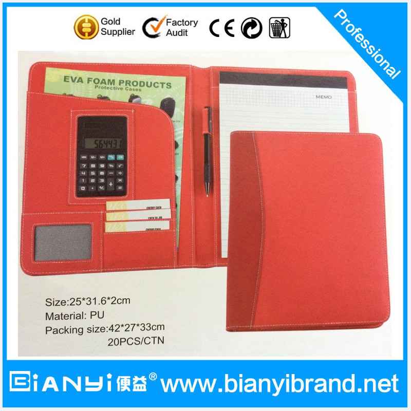 Wholesale High quality customized PU file folder / presentation folder from china suppliers
