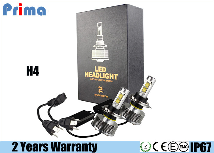 H4 H / L LED Headlight Bulb 30W Power 3000lm Lumen IP68 Waterproof