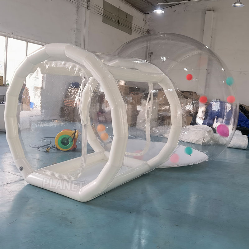 Outdoor Single Tunnel Advertising Inflatable Bubble Balloons House Igloo Dome Tent Transparent Bubble Tent