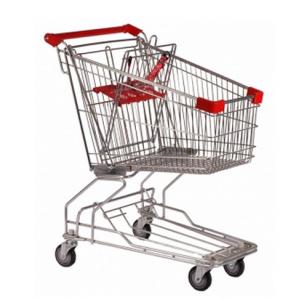 Wholesale Zinc Plated Supermarket Shopping Trolley 1010 x 600 x1015 mm from china suppliers