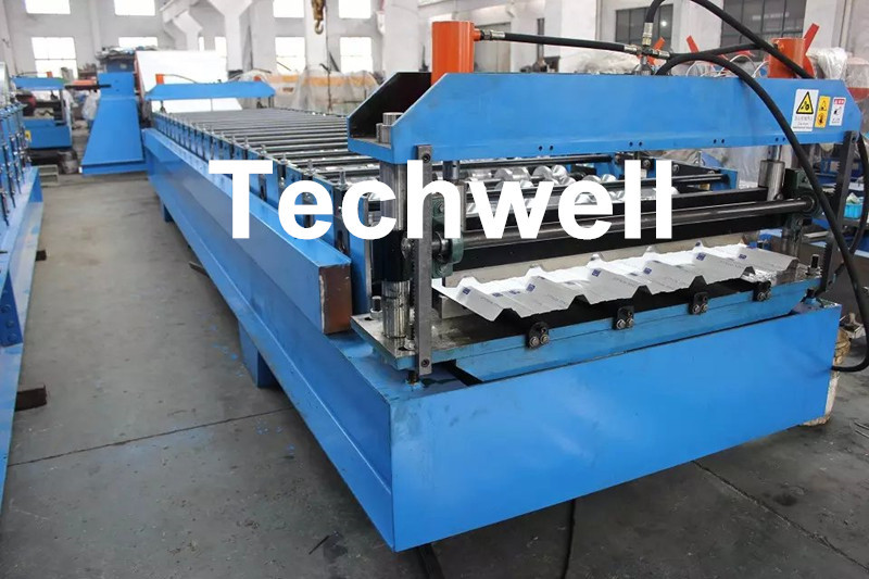 Wholesale Custom Made Color Steel Roof Wall Roll Forming Machine With PPGI , GI Forming Material from china suppliers