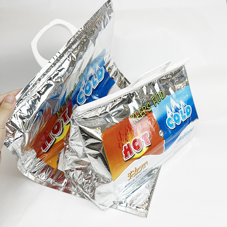 Wholesale Plastic Silver Custom Disposable Hot Cold Thermal Bag For Frozen Food from china suppliers