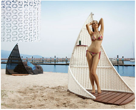 Wholesale Outdoor furniture outdoor rattan shower cubic -16022 from china suppliers
