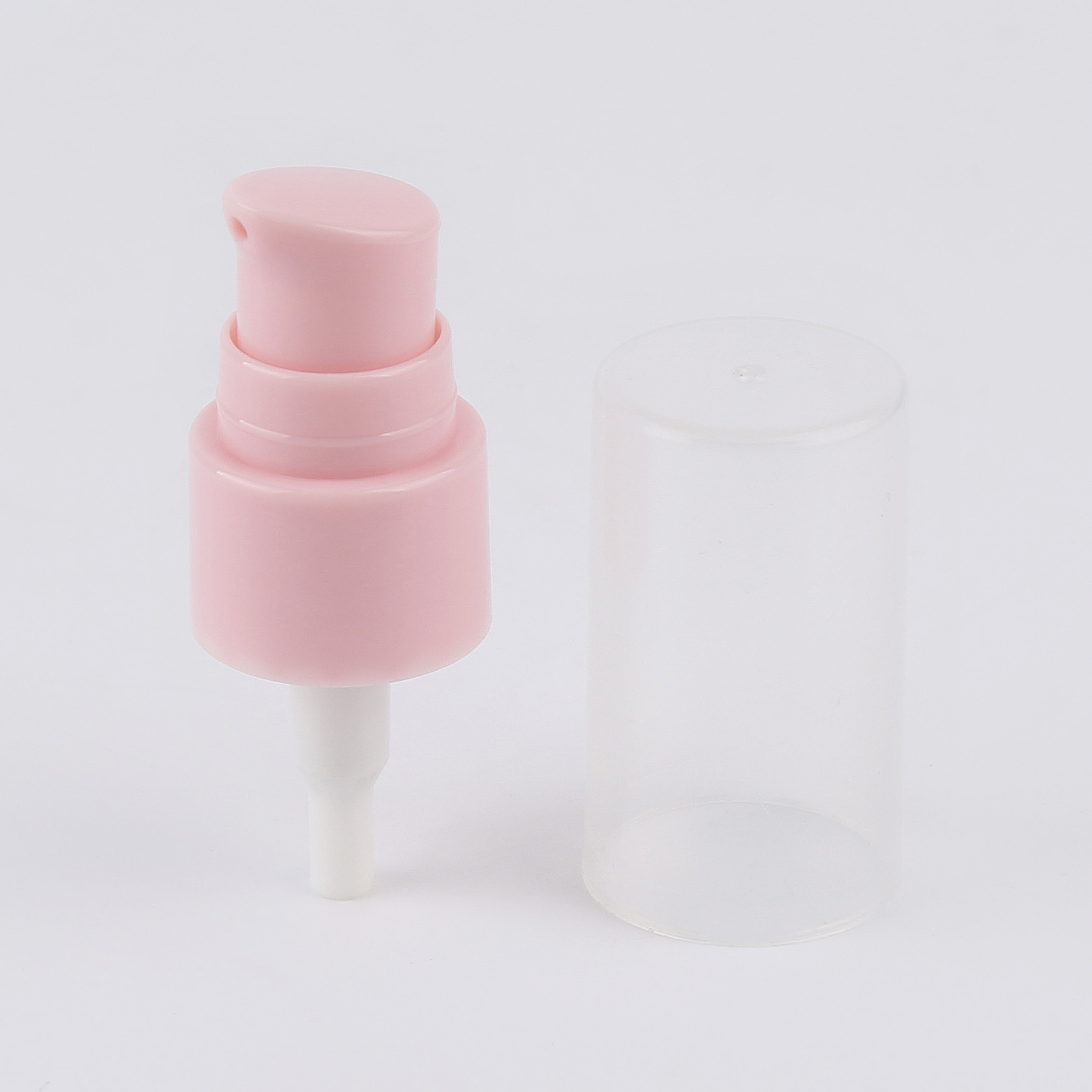 China Pink Color Portable Hand Cream Pump Dispenser , Plastic Treatment Pump 18/410 on sale