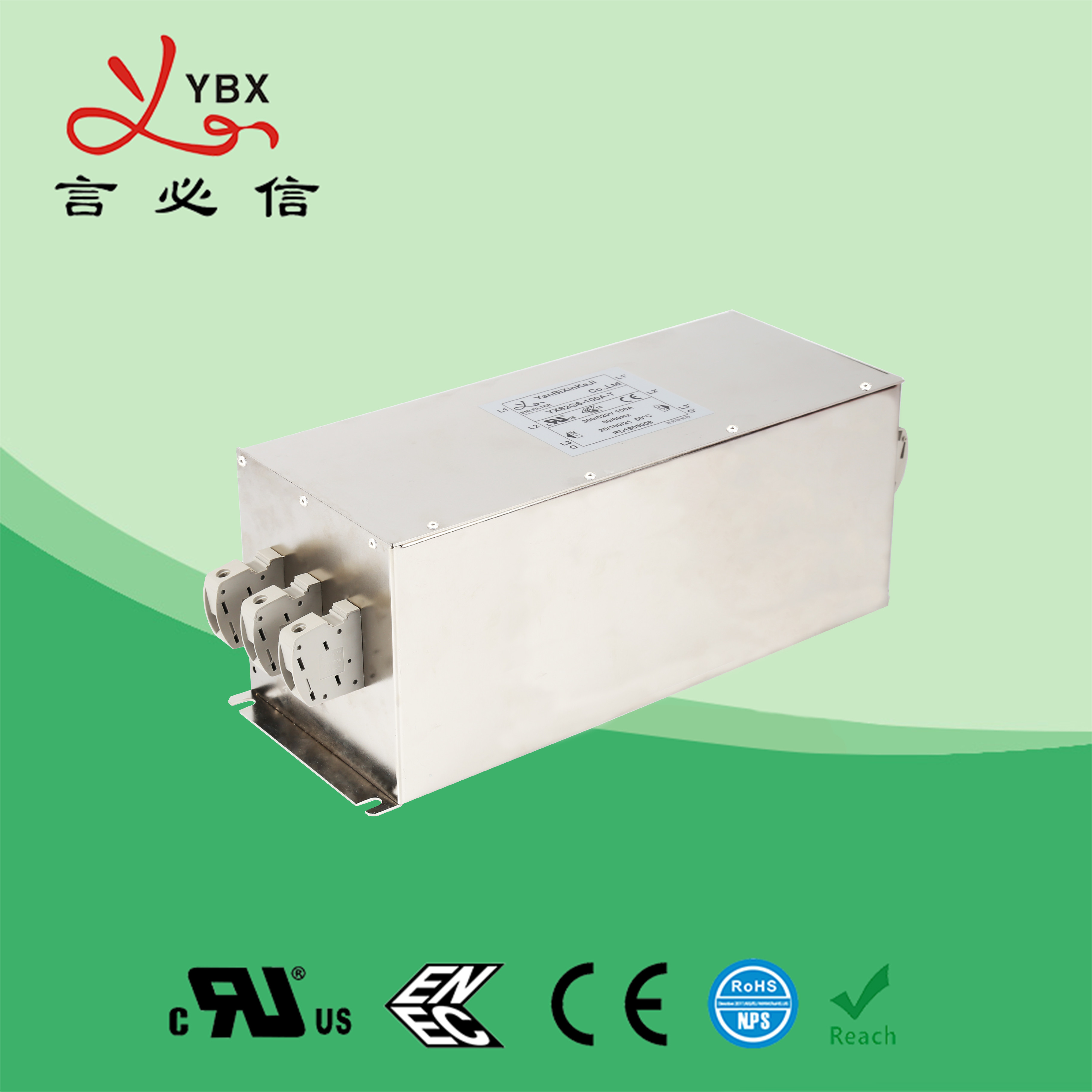 Wholesale Low Pass Inverter EMI Filter , EMI RFI Noise Filter CE Certification from china suppliers