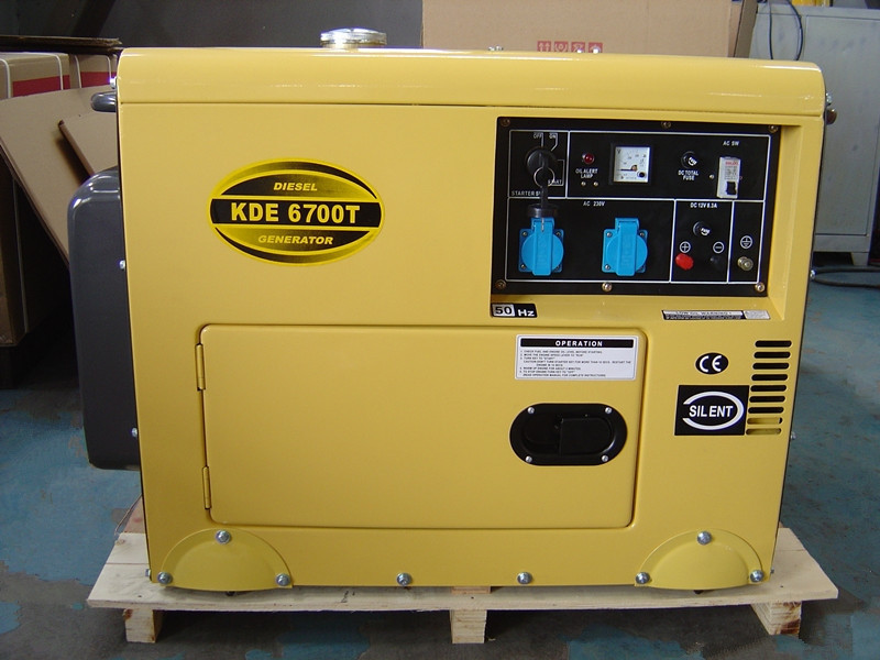 220 Volt 22A Sound Proof Diesel Generator With Single Cylinder Four Stroke