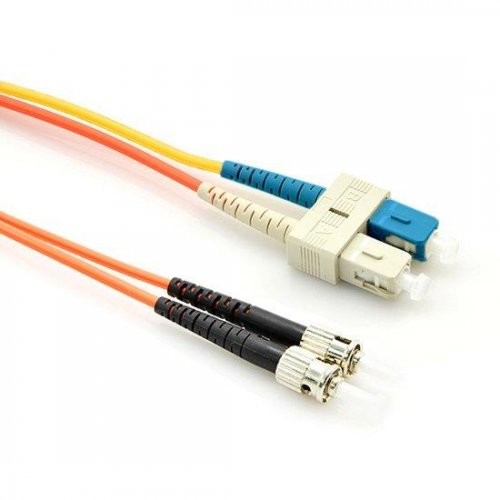 Wholesale Multimode OM1 SC To ST Fiber Cable , 62.5 / 125 Mode Conditioning Optical Patch Cord from china suppliers